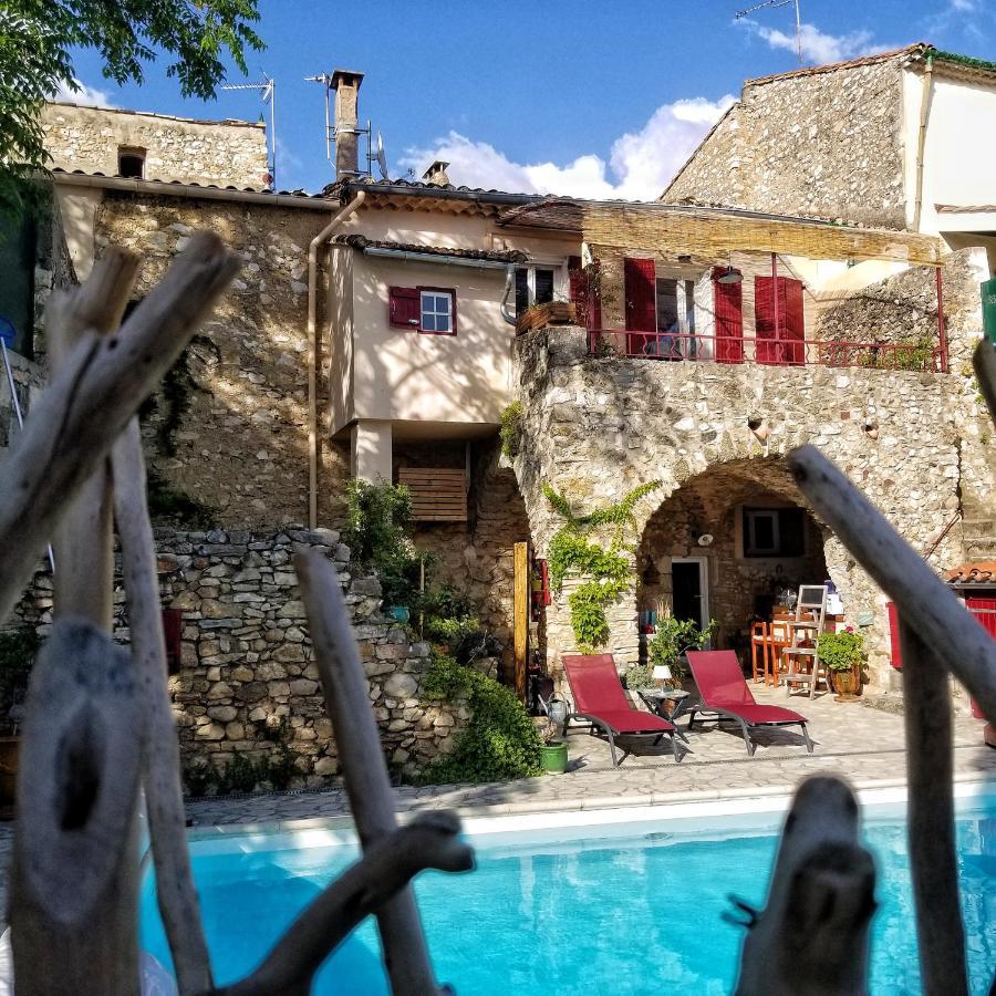 La Dolce Vita - Studio Dans Propriete Avec Piscine Montpeyroux  Экстерьер фото